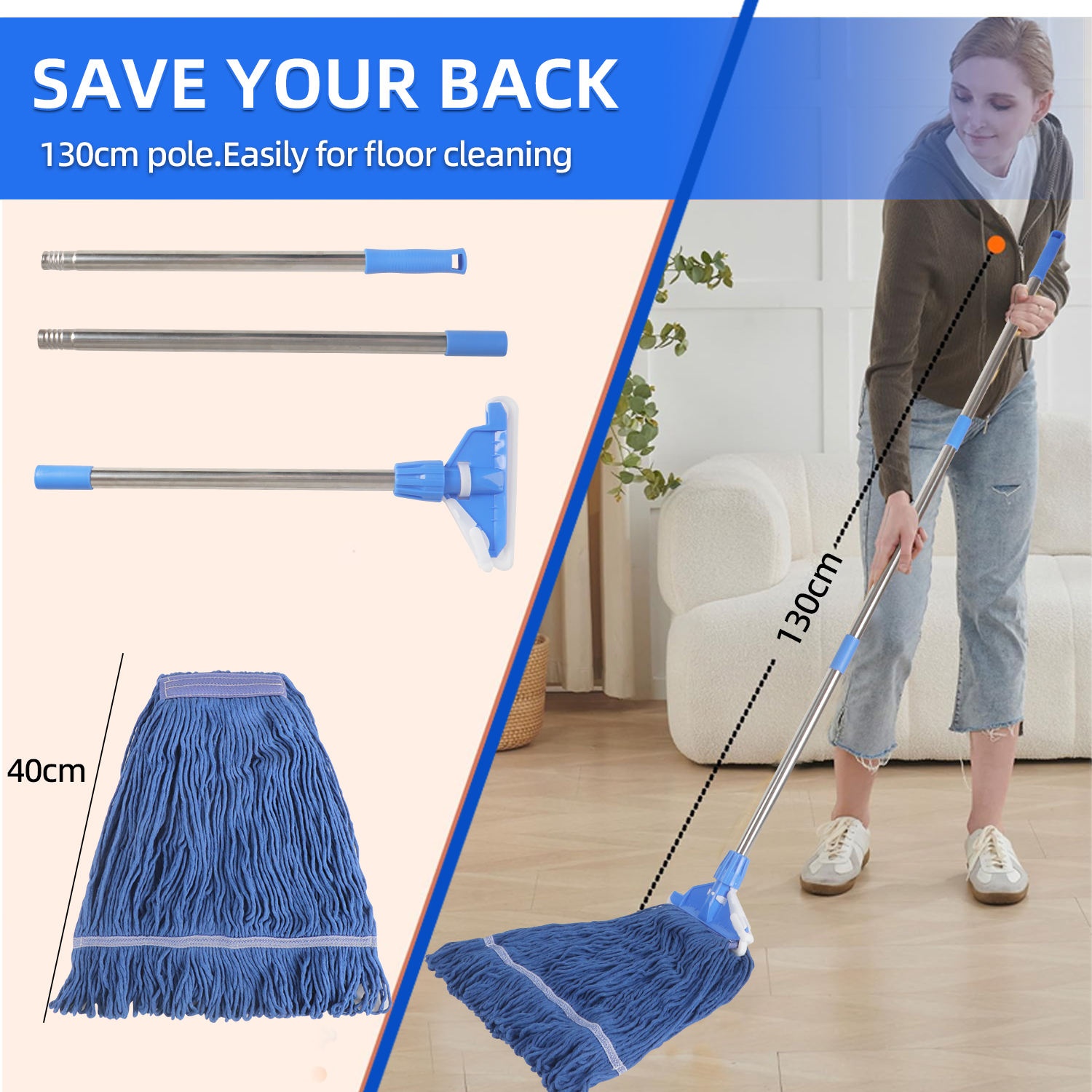 Extendable Handle Mop