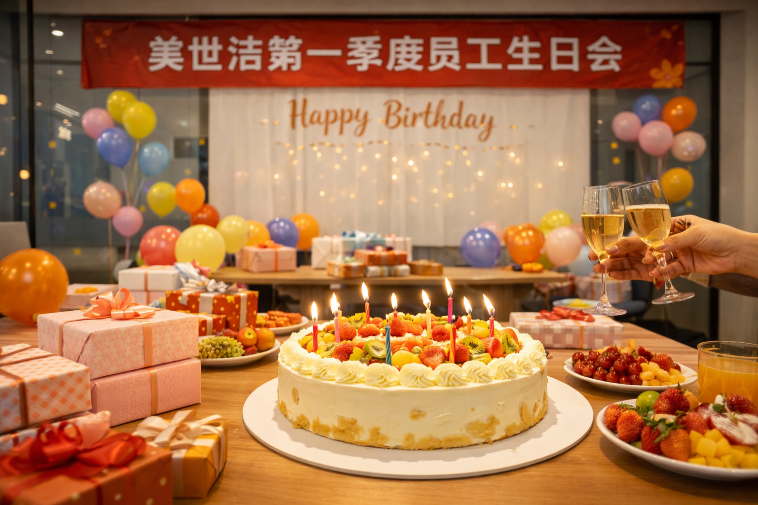 Holds First-Quarter Employee Birthday Celebration