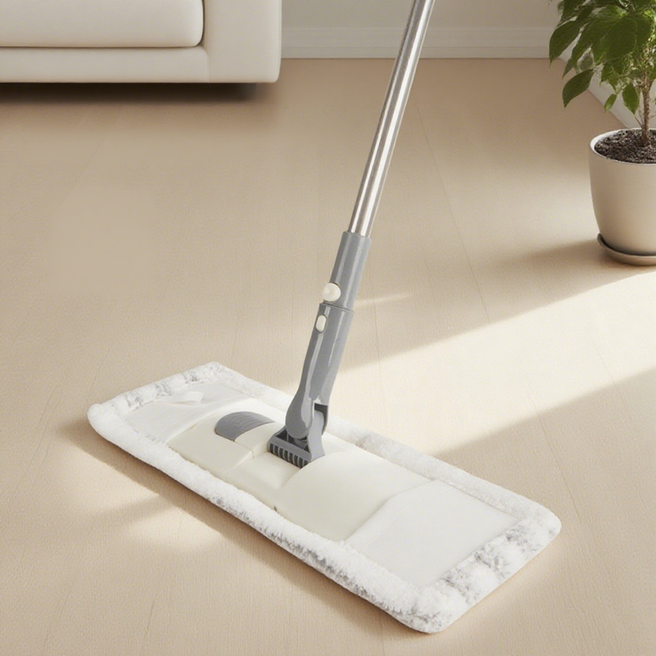 A Dry Pad Traps Dust. A Damp Pad Moves It. A Dry Pad Traps Dust. A Damp Pad Moves It.