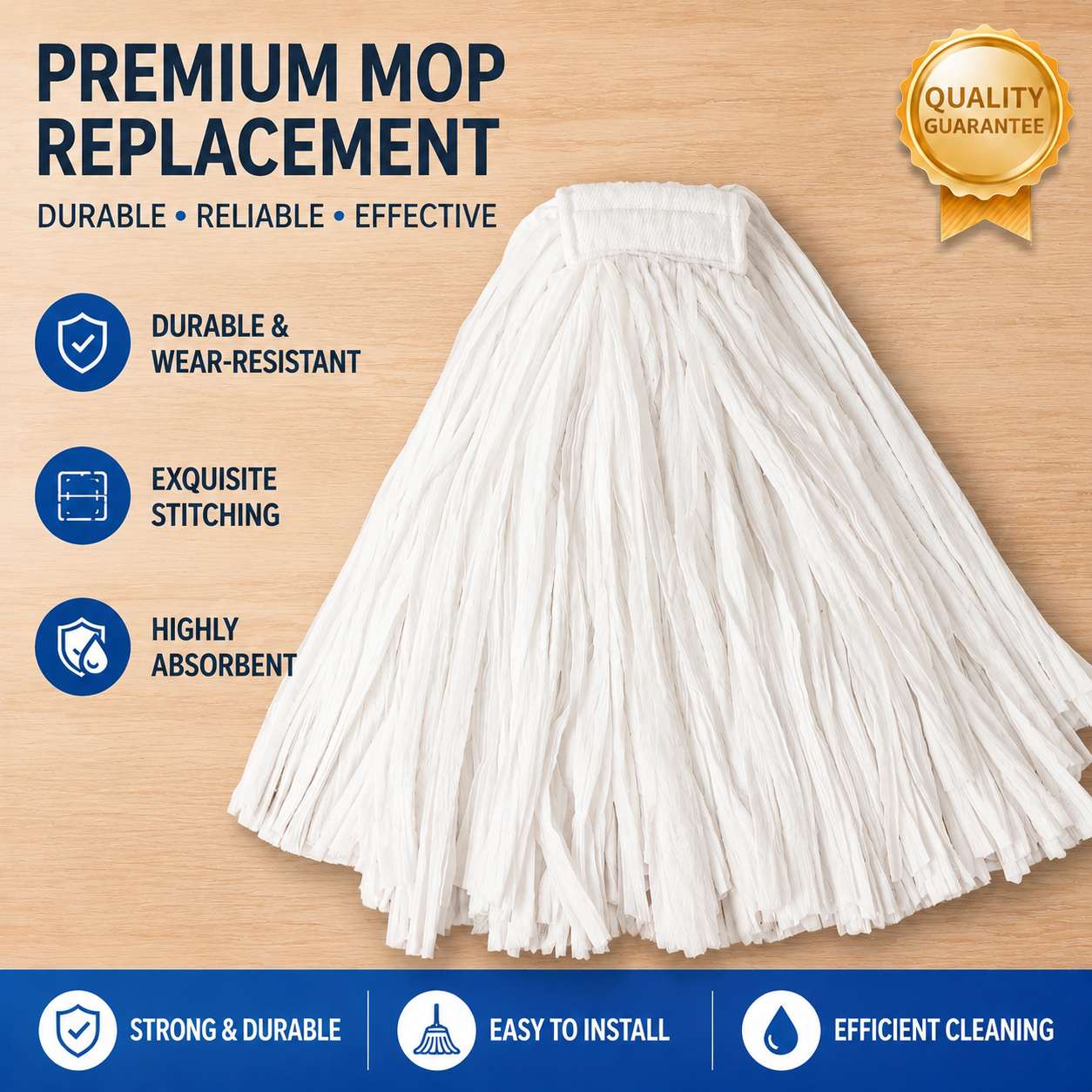 Disposable Non-Woven Cut End Mop Head