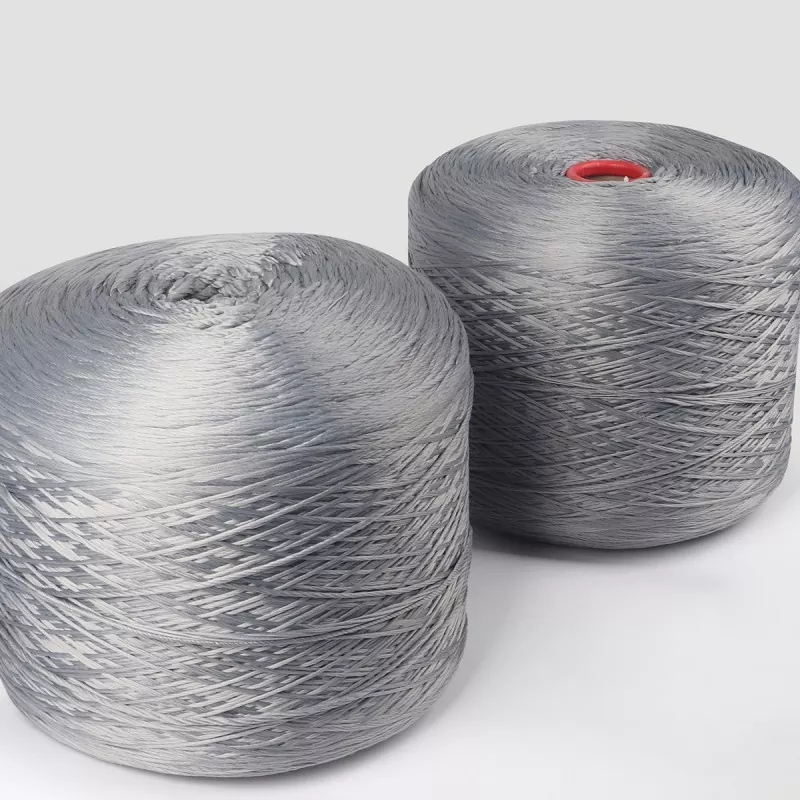 Gray Combined Strand Microfiber Thread