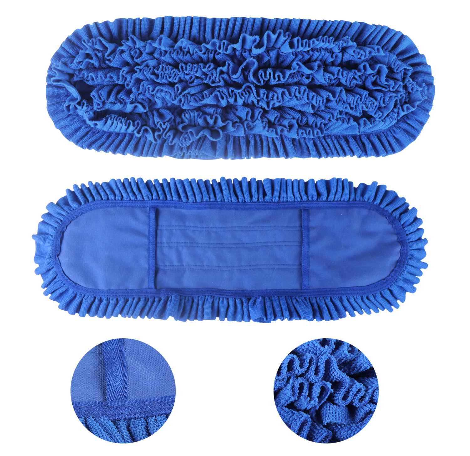 Heavy Duty Blue Flat Microfiber Mop Head