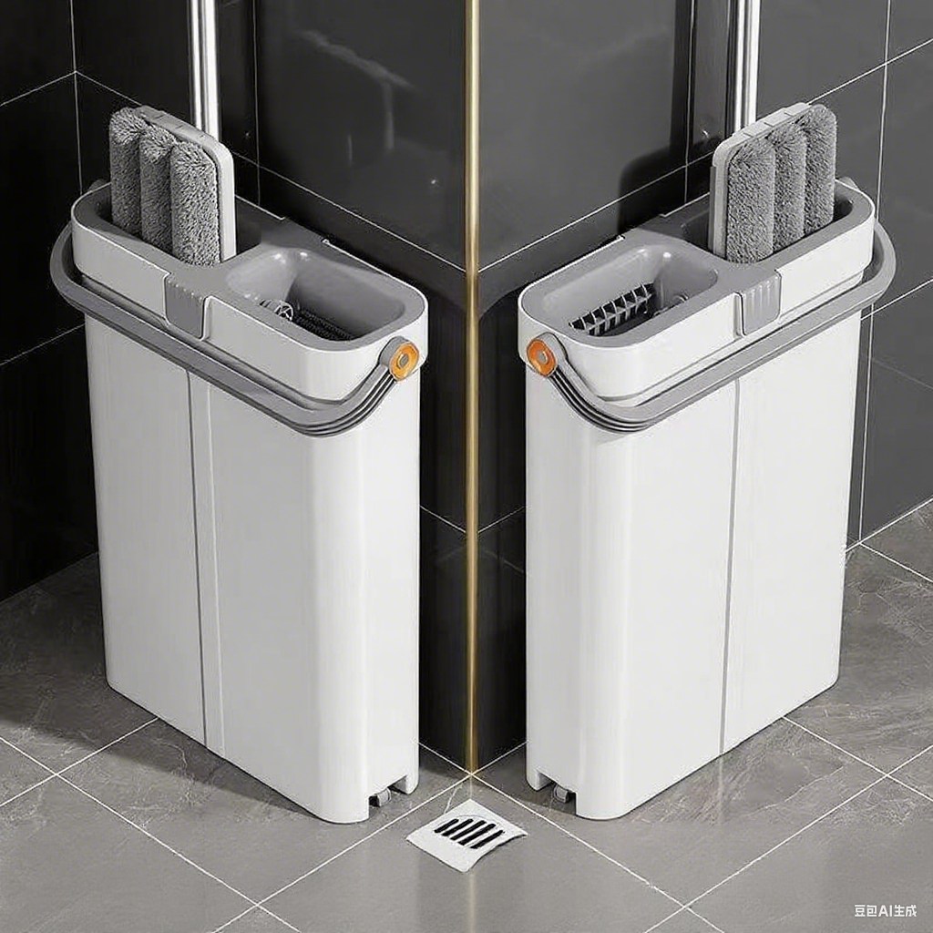Mop and Bucket With Wringer Set