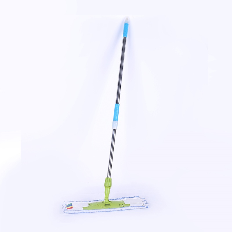 Telescopic Steel Pole Microfiber Flat Mop